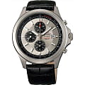 Orient Orient TT0T002K (FTT0T002K)  FTT0T002K  мужские часы  серый циферблат, браслет кожа + текстиль — вид спереди