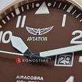 Оригинальные часы Aviator Aviator Airacobra V.1.22.2.151.4 кварцевые калибр механизма ronda 519 общий вид