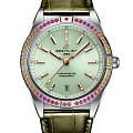 Breitling Breitling Chronomat Automatic 36 South Sea A10380611L1P1  A10380611L1P1 механические женские часы зеленый циферблат, браслет кожаный — вид спереди