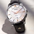 Maurice Lacroix Maurice Lacroix Pontos Day Date PT6358-SS001-23E-2 механические мужские часы часы крупный план серебристый циферблата