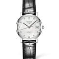Longines Longines Elegant Collection L4.309.4.87.2  L43094872 механические женские часы  перламутровый циферблат, браслет кожаный — вид спереди
