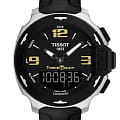 Tissot Tissot T-Race Touch T081.420.17.057.00 T Race T0814201705700 кварцевые мужские часы  черный циферблат, браслет силикон — вид спереди