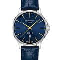 Certina Certina DS-8 Gent C045.410.16.041.00  C0454101604100 кварцевые мужские часы  синий циферблат, браслет кожаный — вид спереди