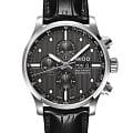 Mido Mido Multifort Chronograph M005.614.16.061.00  M0056141606100 механические мужские часы черный циферблат, браслет кожаный — вид спереди
