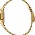 Casio Casio Vintage A1000MG-9 кварцевые мужские часы часы крупный план золотой циферблата