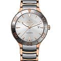 Rado Rado Centrix Automatic R30001103 Automatic R30001103 механические мужские часы серебристый циферблат, браслет нержавеющая сталь с pvd-покрытием — вид спереди