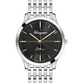 Salvatore Ferragamo Salvatore Ferragamo Gancini SFDE00518  SFDE00518 кварцевые мужские часы черный циферблат, браслет нержавеющая сталь — вид спереди