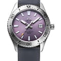 Orient Orient Diving Sports Automatic RA-AC0Q07V  RA-AC0Q07V механические мужские часы фиолетовый циферблат, браслет кожаный — вид спереди
