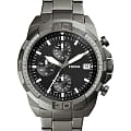 Fossil Fossil Georgia  FS5852  FS5852 кварцевые мужские часы черный циферблат, браслет сталь с ip покрытием — вид спереди