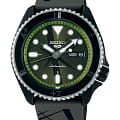 Seiko Seiko 5 Sports SRPH67K1S  SRPH67K1S механические мужские часы зеленый циферблат, браслет силикон — вид спереди