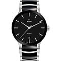 Rado Rado Centrix Automatic R30941172 Automatic R30941172 механические мужские часы черный циферблат, браслет сталь + высокотехнологичная керамика — вид спереди