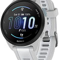 Garmin Garmin Forerunner 165 White 010-02863-21  010-02863-21 электронные мужские часы  циферблат, браслет силикон — вид спереди