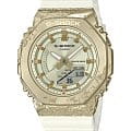 Casio Casio G-Shock GM-S2140GEM-9ADR (GM-S2140GEM-9A) лимитированной серии GM-S2140GEM-9A электронные мужские часы золотой циферблат, браслет пластик — вид спереди