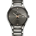 Rado Rado True Automatic Diamonds R27057712 Automatic R27057712 механические мужские часы серый циферблат, браслет плазменная керамика — вид спереди