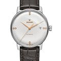 Rado Rado Coupole Classic Automatic Diamonds R22860725 Classic R22860725 механические мужские часы серебристый циферблат, браслет кожаный — вид спереди