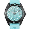 Wainer Wainer Automatic WA.25110-A  WA.25110-A механические мужские часы  бирюзовый циферблат, браслет силикон — вид спереди
