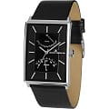 Jacques Lemans Jacques Lemans 1-1835A  1-1835A кварцевые мужские часы черный циферблат, браслет  — вид спереди