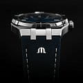 Maurice Lacroix Maurice Lacroix Aikon Manual 39mm Collectors Edition AI7007-SS00E-430-C механические мужские часы часы крупный план синий циферблата