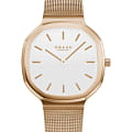 Obaku Obaku Mesh V253LXVWMV  V253LXVWMV кварцевые женские часы белый циферблат, браслет сталь с ip покрытием — вид спереди