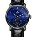 Rado Rado Petite Seconde R14053206 Automatic R14053206 механические мужские часы синий циферблат, браслет кожаный — вид спереди
