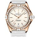 Breitling Breitling Super Chronomat Automatic 38 Origins R17356531G1S1  R17356531G1S1 механические женские часы белый циферблат, браслет каучук — вид спереди