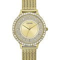 Guess Guess Dress Steel GW0402L2  GW0402L2 кварцевые женские часы золотой циферблат, браслет нержавеющая сталь — вид спереди