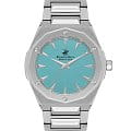 Beverly Hills Polo Club Beverly Hills Polo Club BP3554X.300  BP3554X.300 кварцевые мужские часы  бирюзовый циферблат, браслет нержавеющая сталь — вид спереди