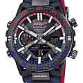 Casio Casio Edifice  HRC x Honda Racing ECB-2000HR-1A ECB ECB-2000HR-1A кварцевые мужские часы черный циферблат, браслет кожаный — вид спереди