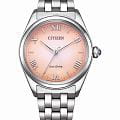 Citizen Citizen Citizen L EM1140-80X  EM1140-80X кварцевые женские часы оранжевый циферблат, браслет нержавеющая сталь — вид спереди