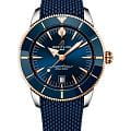Breitling Breitling Superocean Heritage B31 Automatic 44 UB3112161C1S1  UB3112161C1S1 механические мужские часы синий циферблат, браслет резина — вид спереди