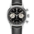 Hamilton Hamilton American Classic Intra-Matic Chronograph H H38429730  H38429730 механические мужские часы  черный циферблат, браслет кожаный — вид спереди
