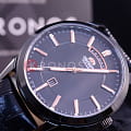 Orient Orient EV0U001B (FEV0U001B) classic automatic японские мужские часы на браслете кожаный боковой вид