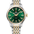 Swiss Military by Chrono Swiss Military by Chrono SM34105.06  SM34105.06 кварцевые женские часы зеленый циферблат, браслет нержавеющая сталь с pvd-покрытием — вид спереди