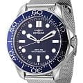 Invicta Invicta Specialty IN45981  IN45981 кварцевые мужские часы  синий циферблат, браслет нержавеющая сталь — вид спереди