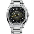 Mido Mido Multifort TV Chronograph M049.527.11.081.00  M0495271108100 механические мужские часы черный циферблат, браслет нержавеющая сталь — вид спереди