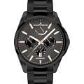 Jacques Lemans Jacques Lemans Derby 1-2204C  1-2204C механические мужские часы черный циферблат, браслет нержавеющая сталь с pvd-покрытием — вид спереди