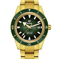 Rado Rado Captain Cook Automatic R32136323 Automatic R32136323 механические мужские часы зеленый циферблат, браслет нержавеющая сталь с pvd-покрытием — вид спереди