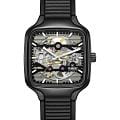 Rado Rado True Square Automatic Skeleton R27197169  R27197169 механические женские часы черный циферблат, браслет каучук — вид спереди