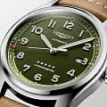 Longines Longines Spirit L3.811.4.03.2 мужские часы зеленый циферблат на запястье
