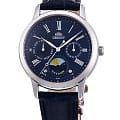 Orient Orient RA-KA0004L10  RA-KA0004L кварцевые женские часы синий циферблат, браслет кожаный — вид спереди