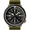 Seiko Seiko Prospex SNE547P1  SNE547P1 кварцевые мужские часы черный циферблат, браслет силикон — вид спереди