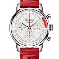 Breitling Breitling Top Time B01 Ford Thunderbird AB01766A1A1X1  AB01766A1A1X1 механические мужские часы белый циферблат, браслет кожаный — вид спереди