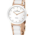 Jacques Lemans Jacques Lemans High Tech Ceramic 42-7J  42-7J кварцевые женские часы белый циферблат, браслет керамика — вид спереди