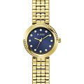 Guess Guess Clara GW0930L4  GW0930L4 кварцевые женские часы синий циферблат, браслет нержавеющая сталь с pvd-покрытием — вид спереди