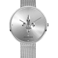 Jacques Lemans Jacques Lemans Design Collection 1-2092N  1-2092N кварцевые женские часы  серебристый циферблат, браслет нержавеющая сталь — вид спереди
