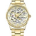 Kenneth Cole Kenneth Cole Automatic KCWLL2222407  KCWLL2222407 механические женские часы  золотой циферблат, браслет сталь с ip покрытием — вид спереди