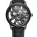 Maurice Lacroix Maurice Lacroix Masterpiece Skeleton Label Noir MP7228-DLB04-090-2  MP7228-DLB04-090-2 механические мужские часы серый циферблат, браслет нейлон — вид спереди