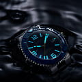Серебристый Epos Epos Diver 3441.131.96.56.30 на белом фоне — вид анфас