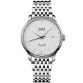 Mido Mido Baroncelli Heritage M027.407.11.011.00  M0274071101100 механические мужские часы белый циферблат, браслет нержавеющая сталь — вид спереди