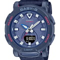 Casio Casio Baby-G BGA-310C-2A  BGA-310C-2A кварцевые женские часы синий циферблат, браслет тканевый — вид спереди